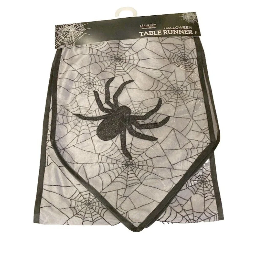 Liberty Halloween Spider Table Runner 13x72